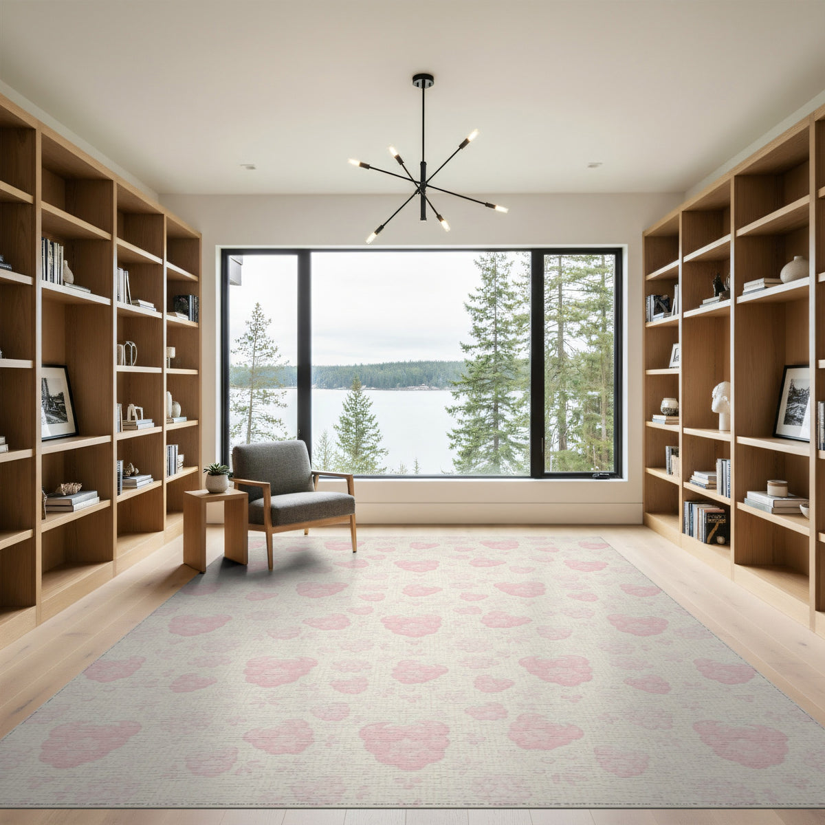 Pink Raspberry Fruit Washable Area Rug