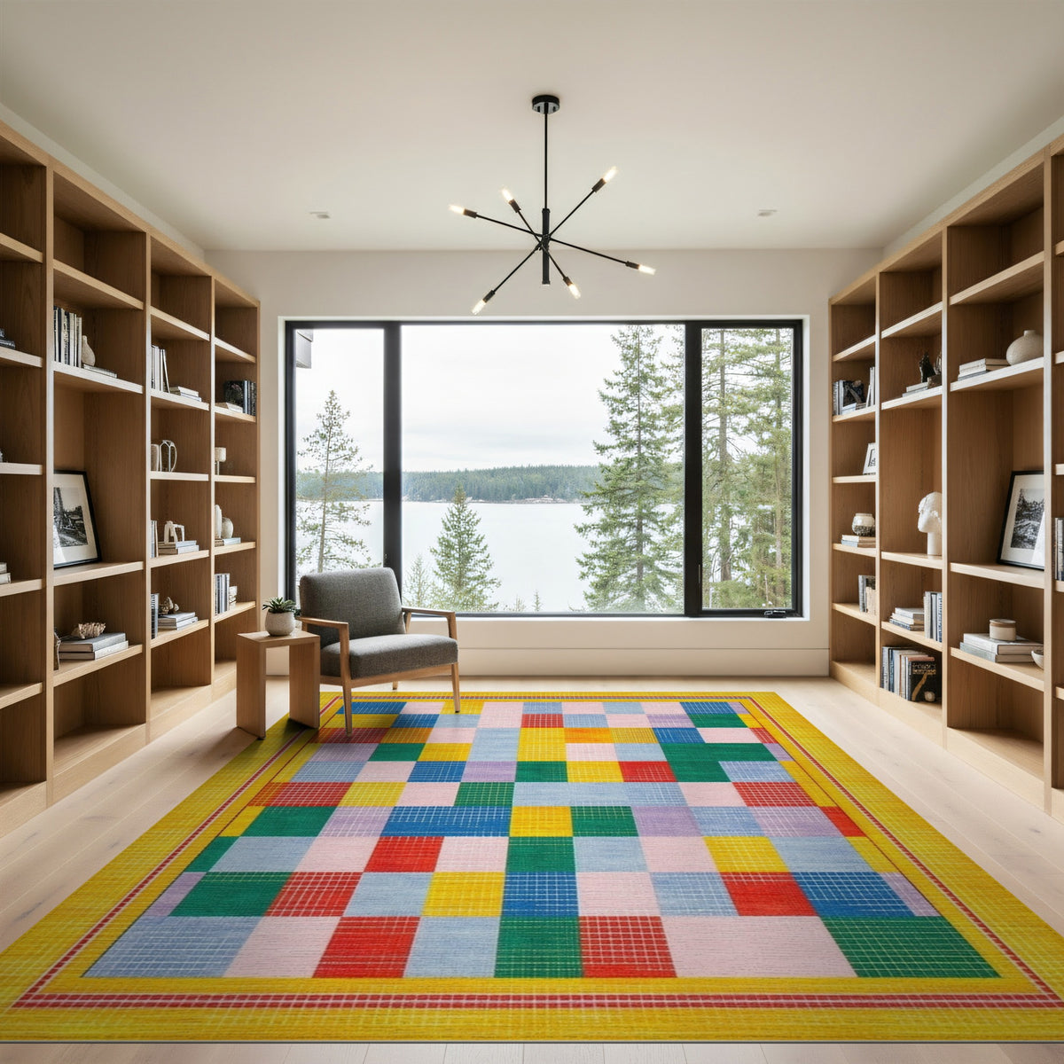 Vibrant Multi-Color Geometric No. 23 Area Rug