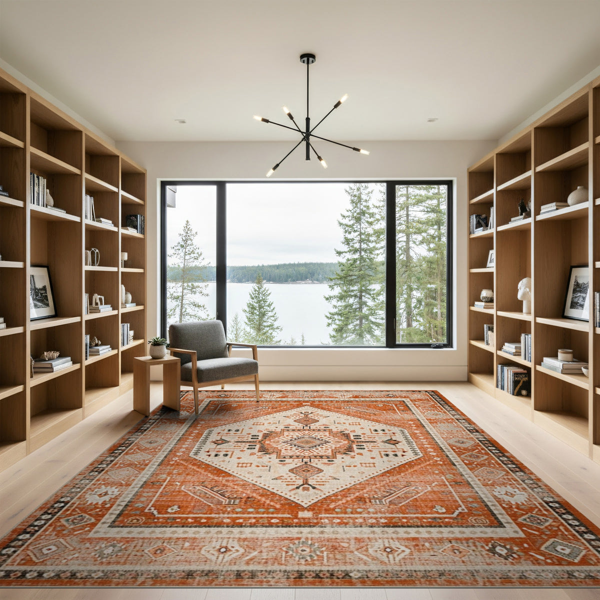 Heritage Tribal Orange Heritage Tribal Diamond Area Rug