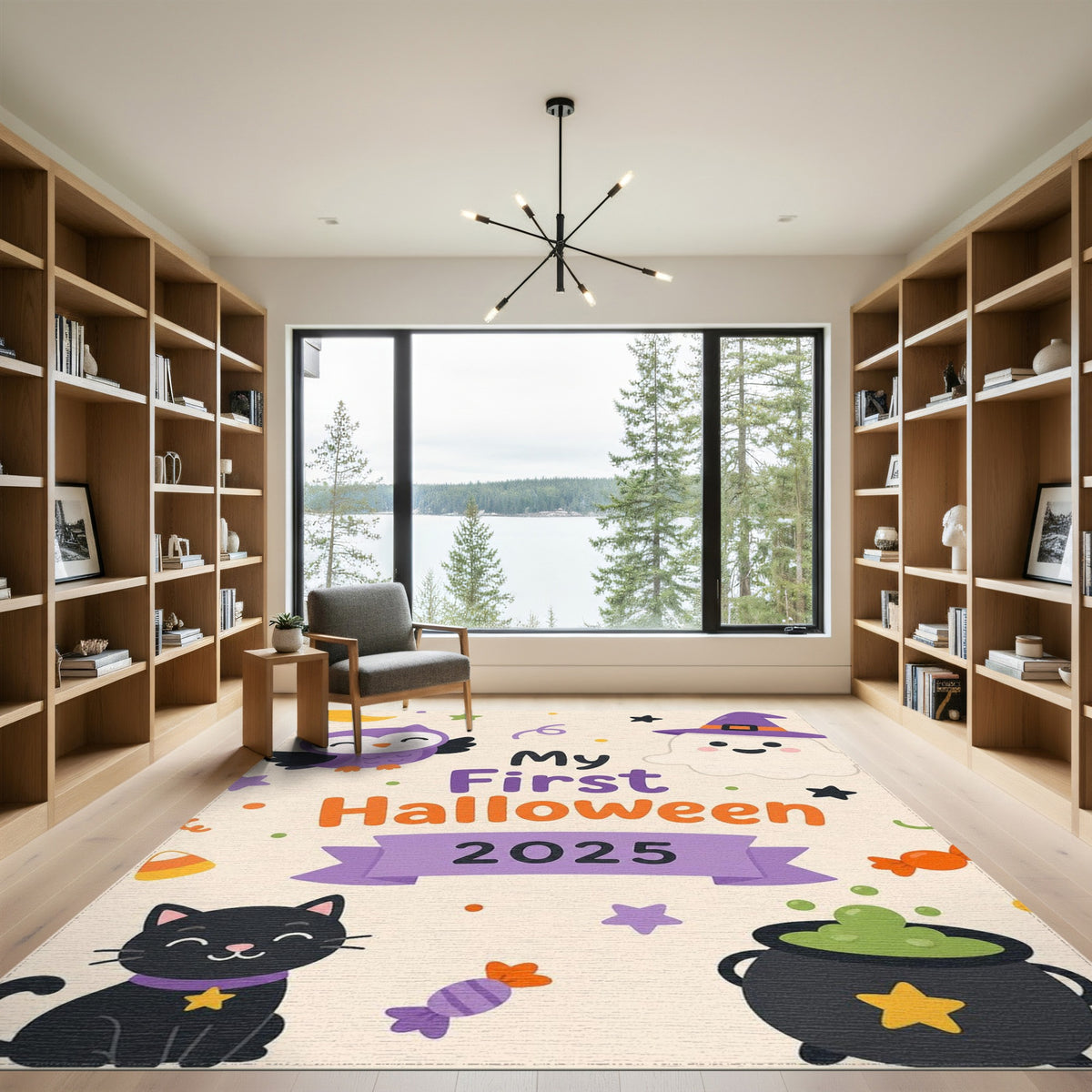 My First Halloween Kids Cartoon Rug