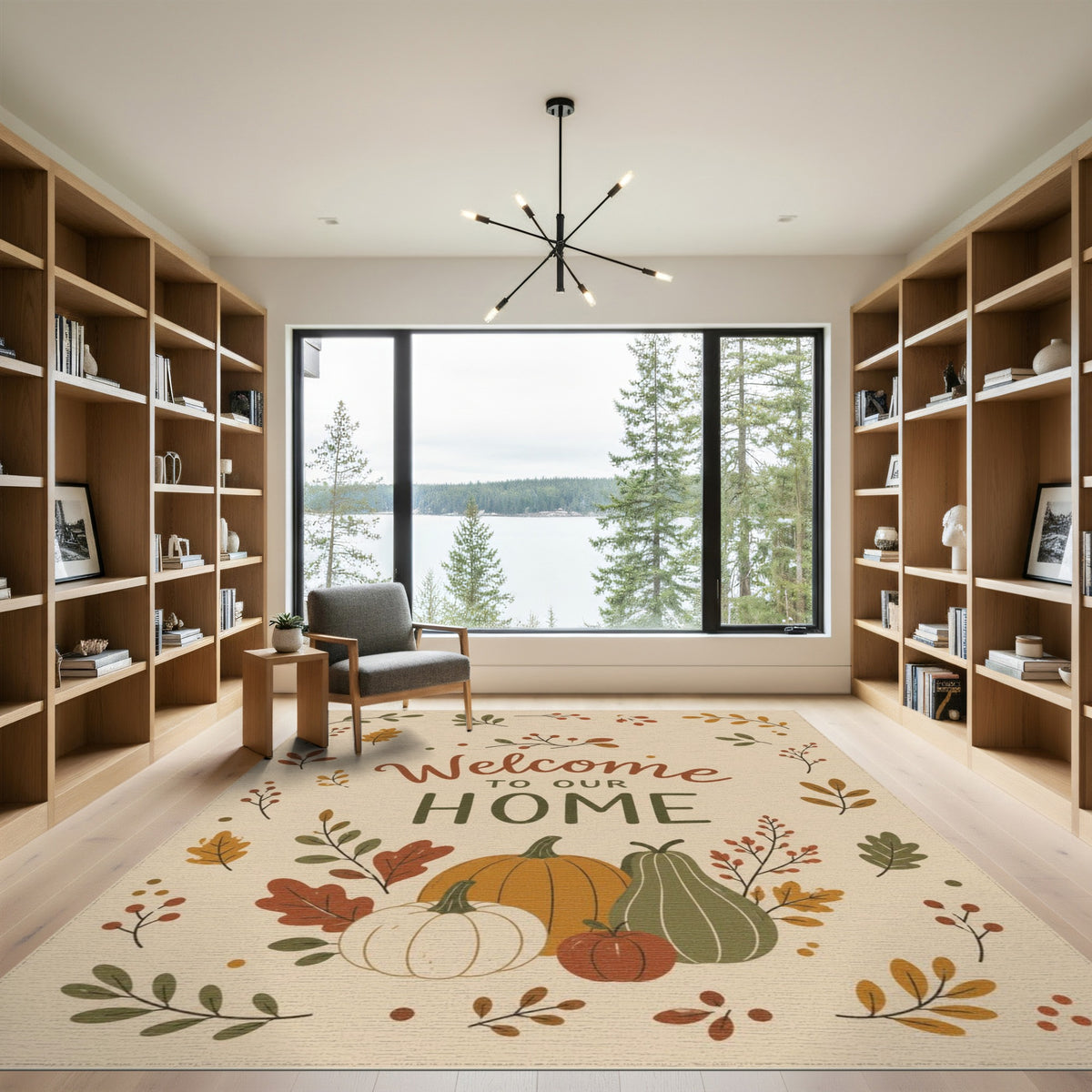 Autumn Harvest Welcome Area Rug