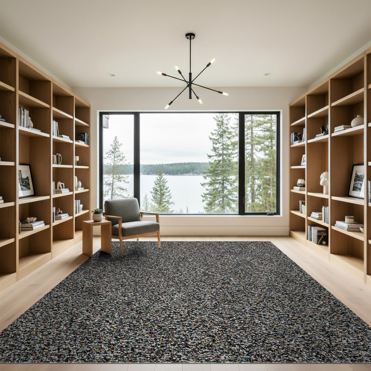 Multi-Color Speckled Abstract Area Rug