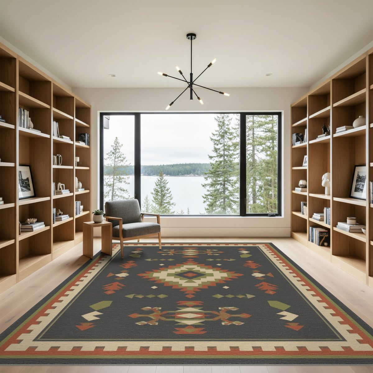 Heritage Tribal Grey Area Rug