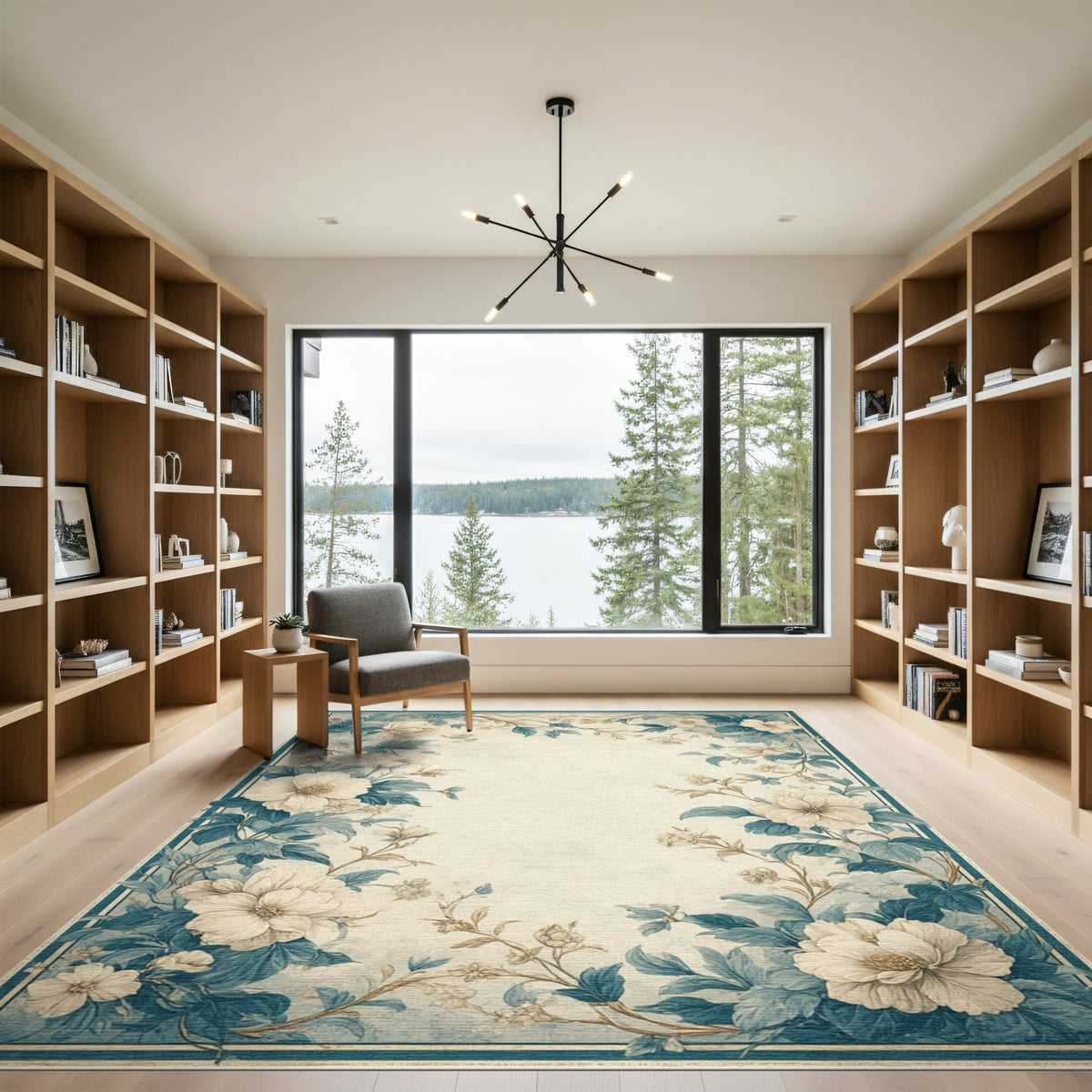 Blue Floral Vintage No. 23 Area Rug