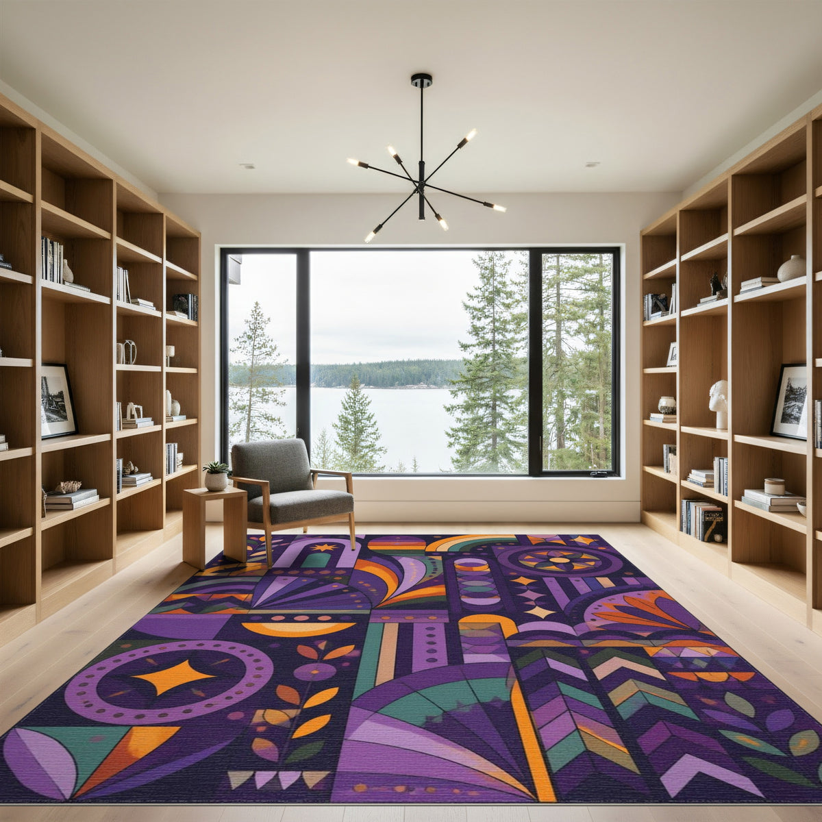 Vibrant Mosaic Geometric Area Rug