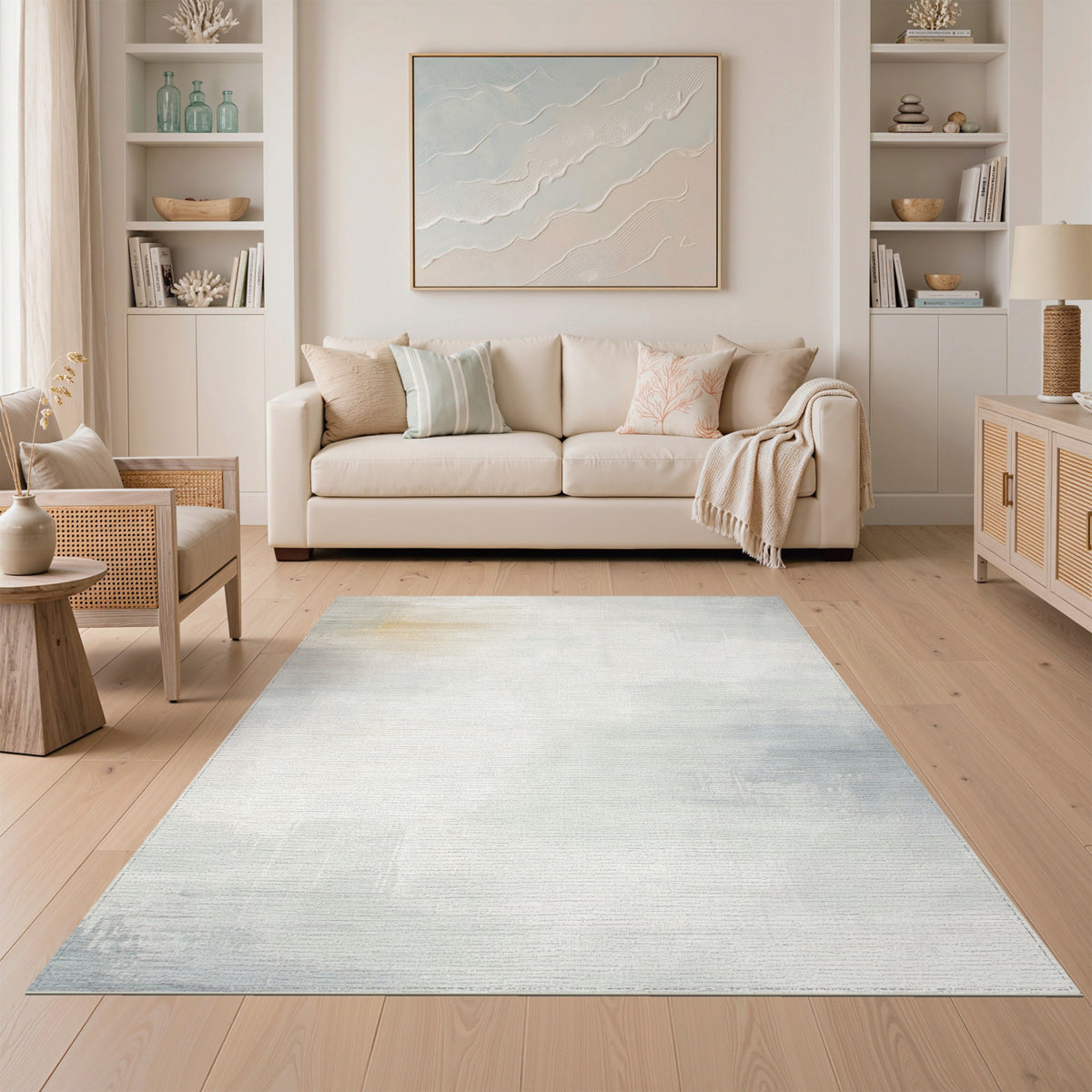 Abstract Area Abstract Neutral Area Rug