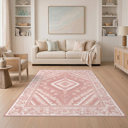 Pink Southwestern Area Rug