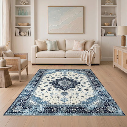 Blue Persian Traditional Area Rug