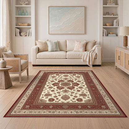 Red Floral Persian No. 27 Area Rug