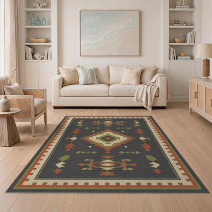 Heritage Tribal Grey Area Rug