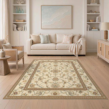 Beige Floral Vintage No. 72 Area Rug
