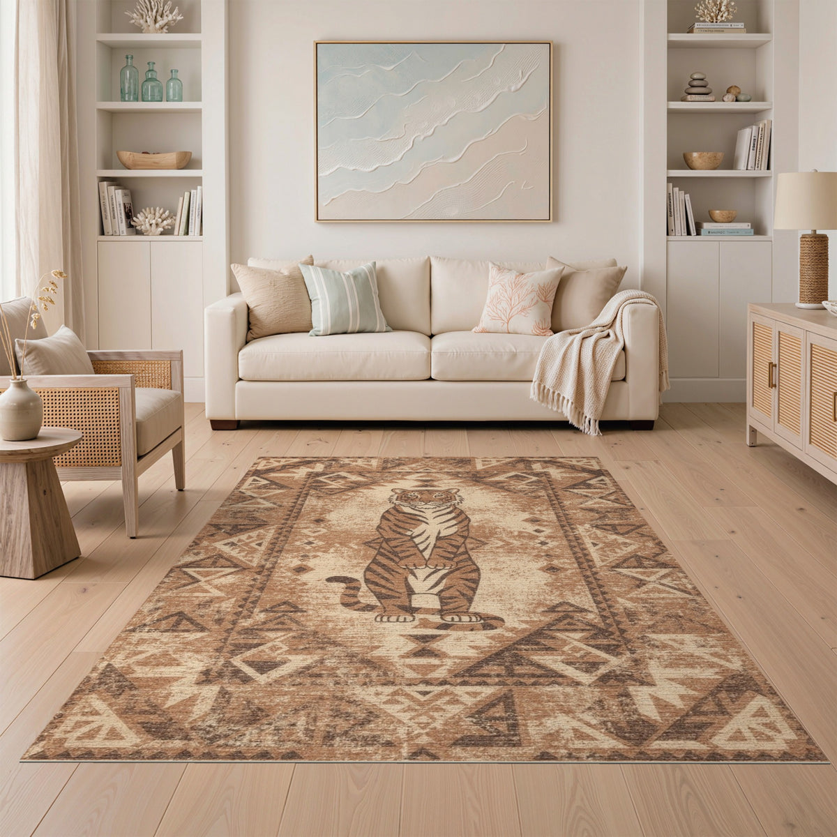 Heritage Tribal Tiger Area Rug
