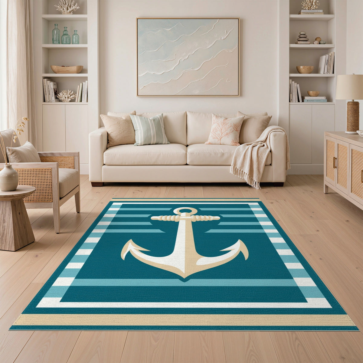 Coastal Anchor Area Rug
