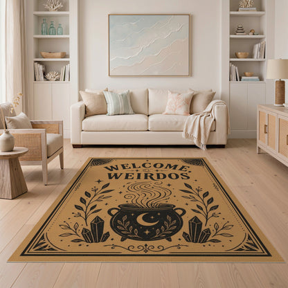 Welcome Weirdos Cauldron Area Rug