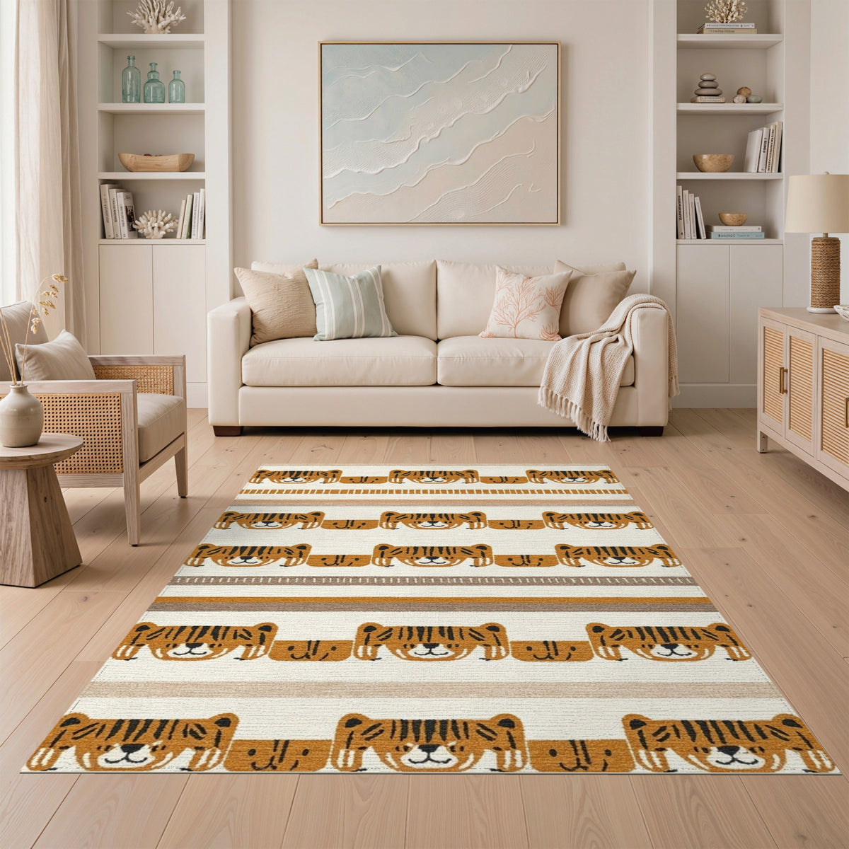 Tiger Kids Washable Area Rug