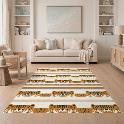Tiger Kids Washable Area Rug