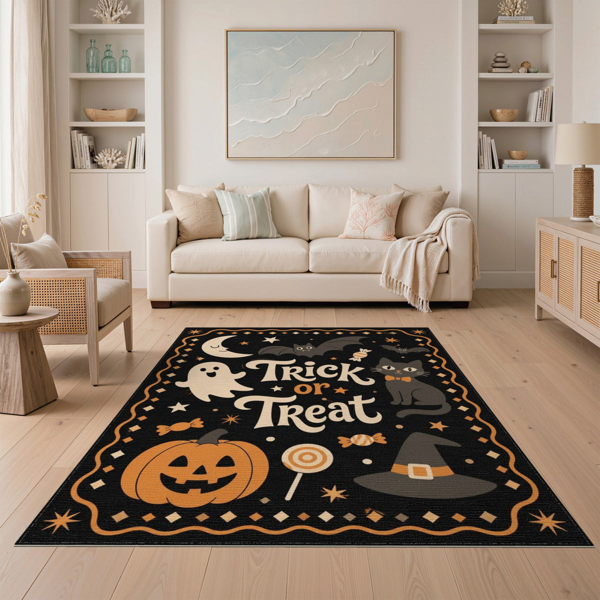 Trick or Treat Halloween Kids Cartoon Rug
