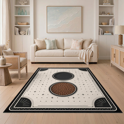 ODIKA Celestial Dot Brown Vintage Rug