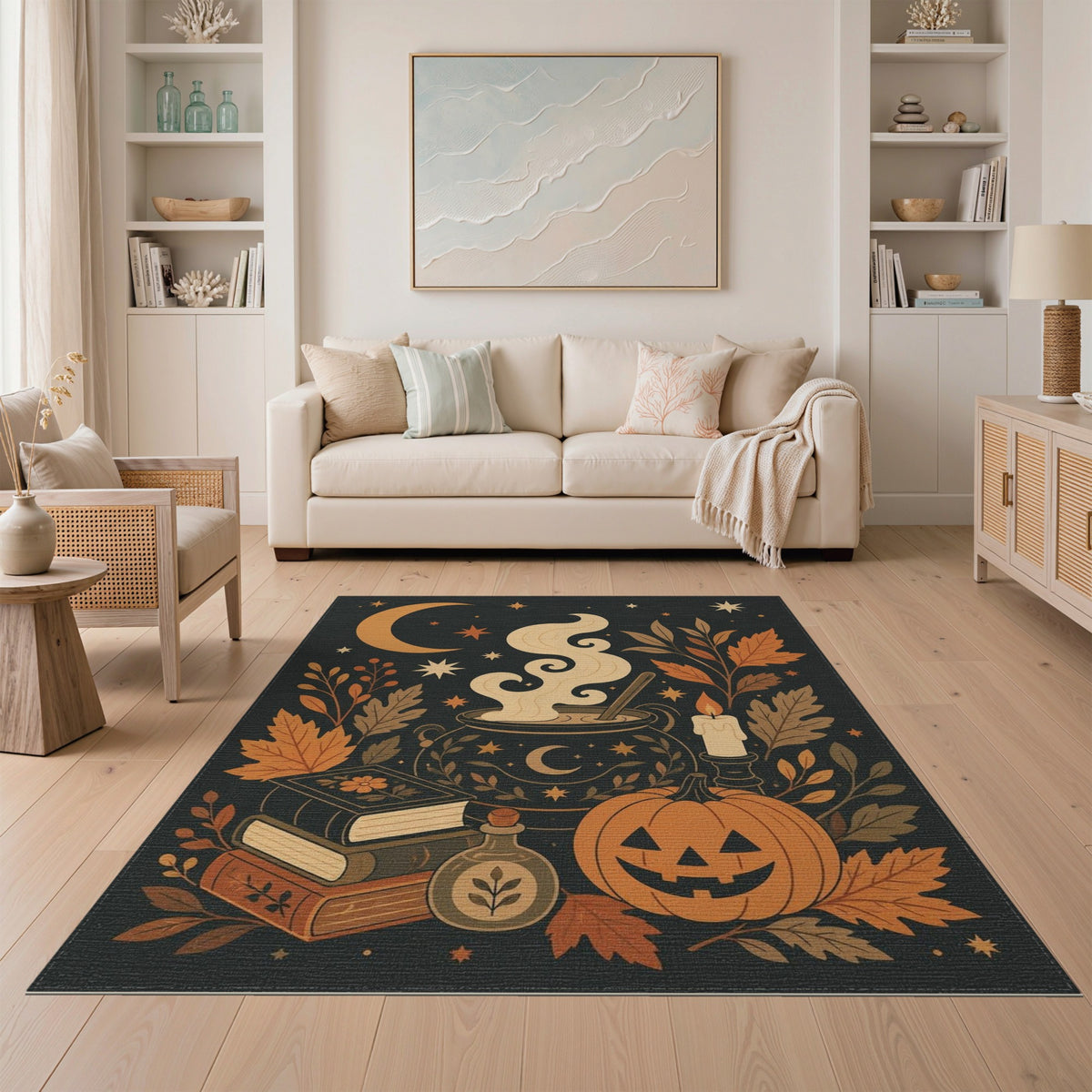 Enchanted Cauldron Autumn Area Rug