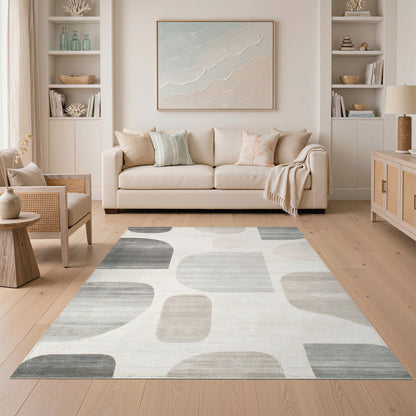 Grey Abstract Area Grey Abstract Shapes Area Rug