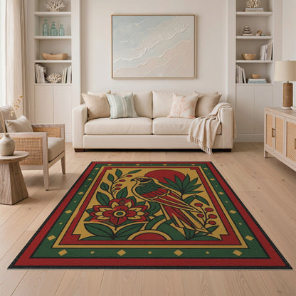 Heritage Falcon Bird Area Rug