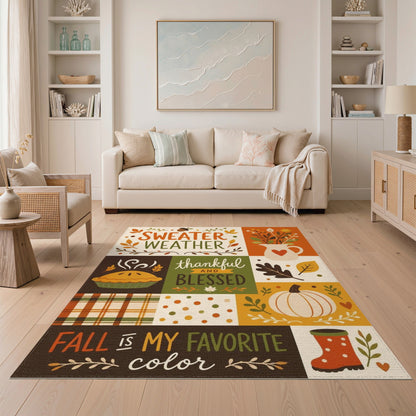 Fall Sweater Weather Area Rug