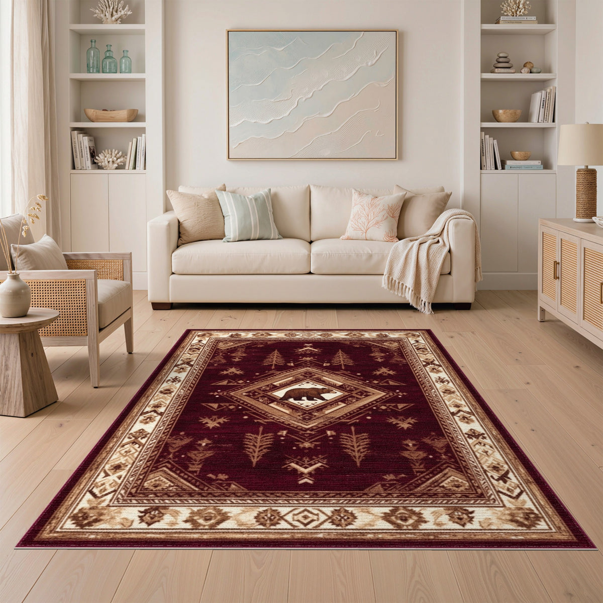 Red Bear Heritage Area Rug