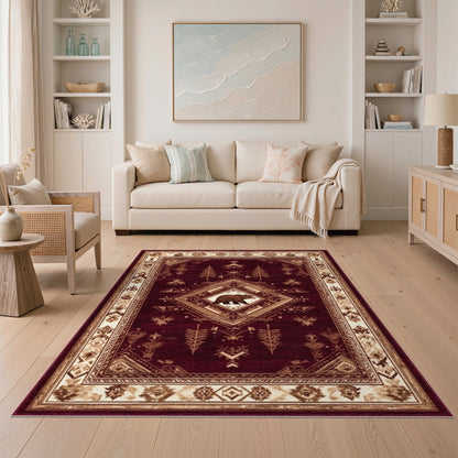 Red Bear Heritage Area Rug