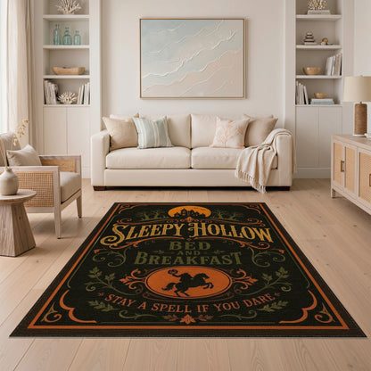 Sleepy Hollow Vintage Halloween Area Rug