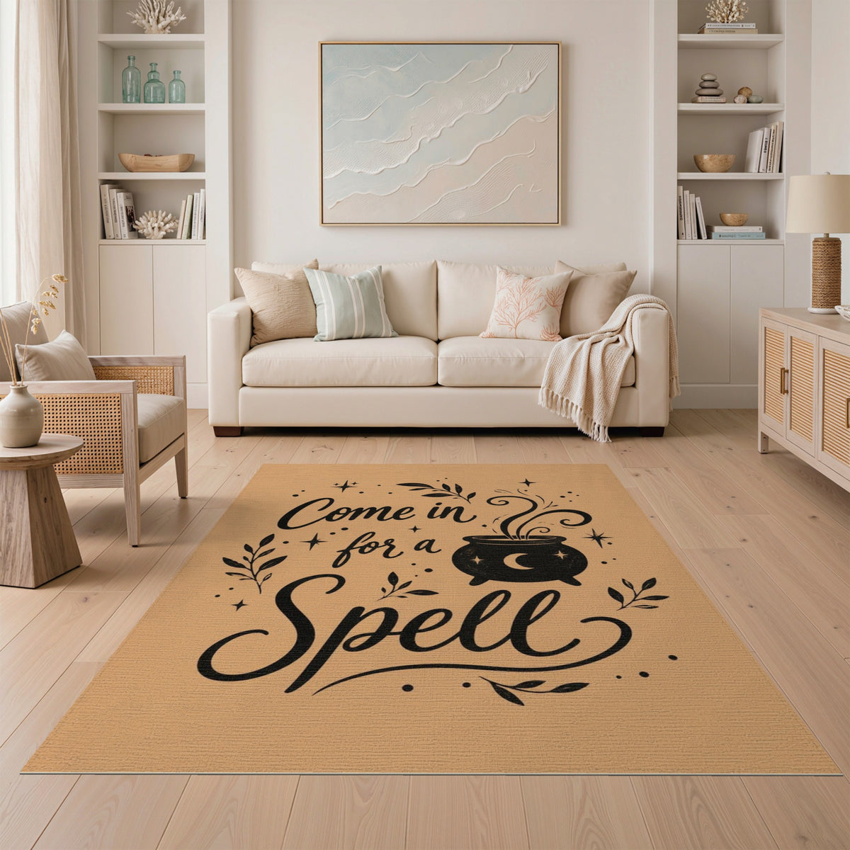 Come In For A Spell Cauldron Area Rug