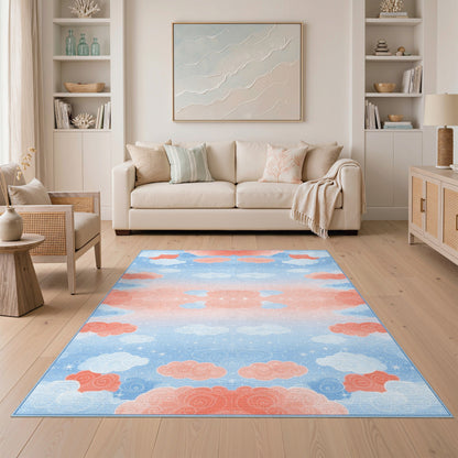 Dreamy Cloud Sky Kids Rug