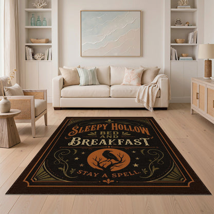 Sleepy Hollow Raven Vintage Rug