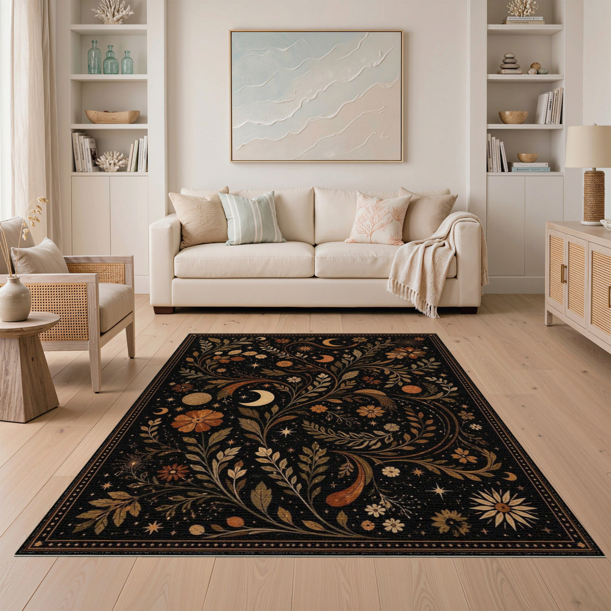 Celestial Floral Area Rug