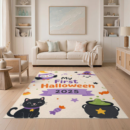 My First Halloween Kids Cartoon Rug