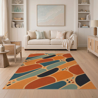 Multi-color and Patterns Multi-Color Abstract Geometric Area Rug