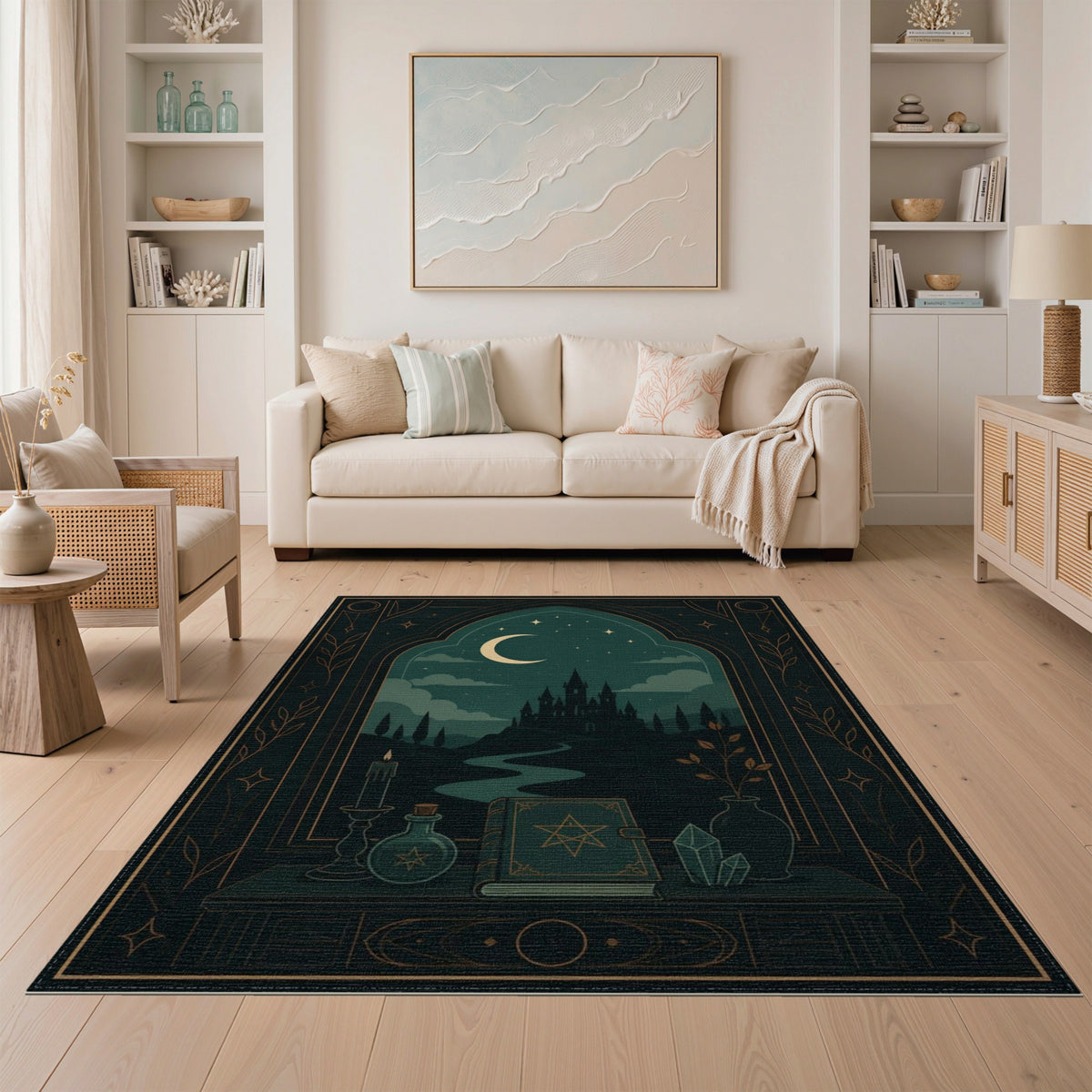 Midnight Castle Mystical Area Rug