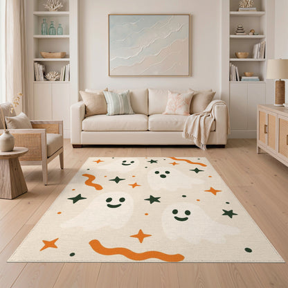 Cute Ghost Kids Washable Area Rug
