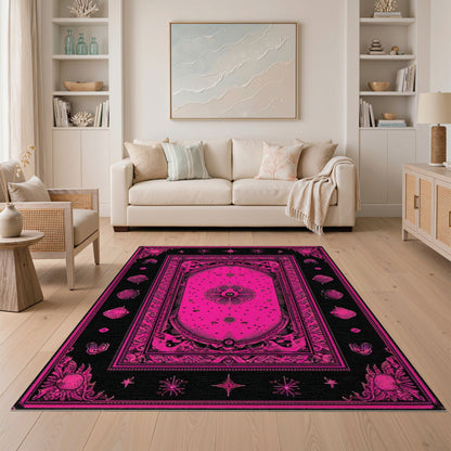 Pink Celestial Mystical Area Rug
