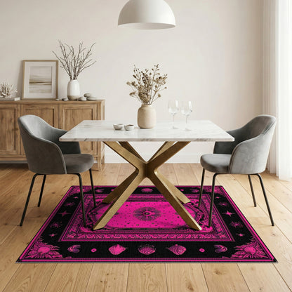 Pink Celestial Mystical Area Rug