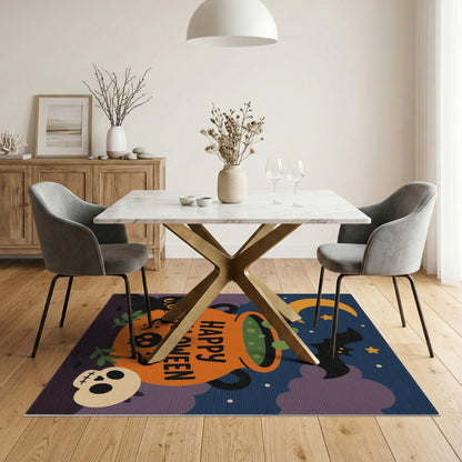 Happy Halloween Cauldron Area Rug