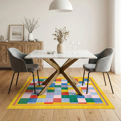 Vibrant Multi-Color Geometric No. 23 Area Rug