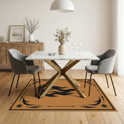 Heritage Tribal Flame Brown Area Rug