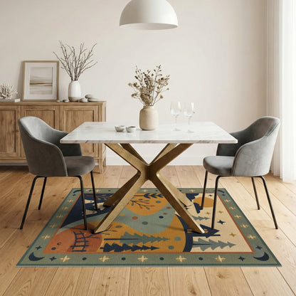 Whimsical Ghost Landscape Kids Area Rug
