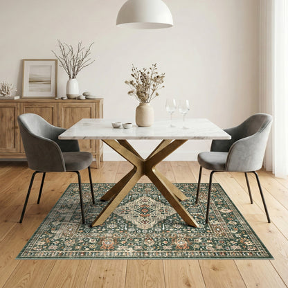 Green Floral Vintage No. 58 Area Rug