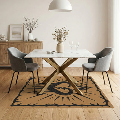 Distressed Broken Heart Area Rug