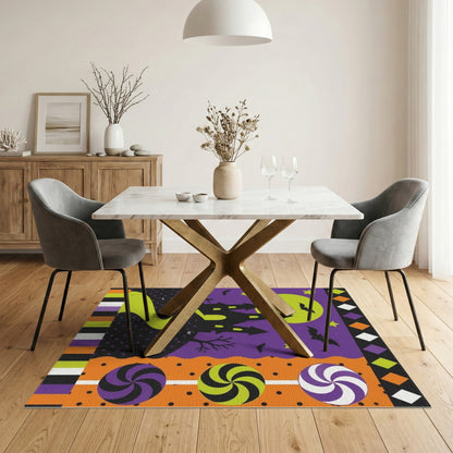 Halloween Castle Kids Washable Area Rug
