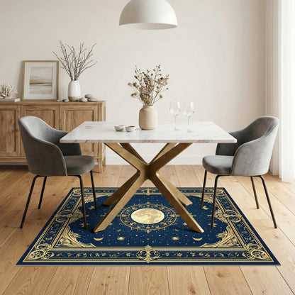 Ornate Celestial Moon Area Rug