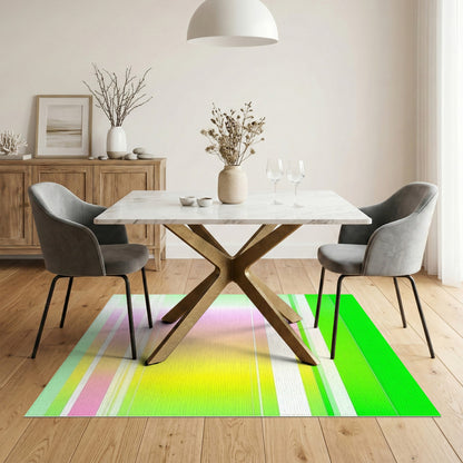 Stripe Multi-color and Patterns Vibrant Multi-Color Geometric Stripe Area Rug