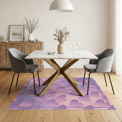Purple Heart Marble Area Rug