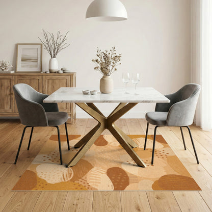 Abstract Area Brown and Tan Earthy Abstract Brown Area Rug